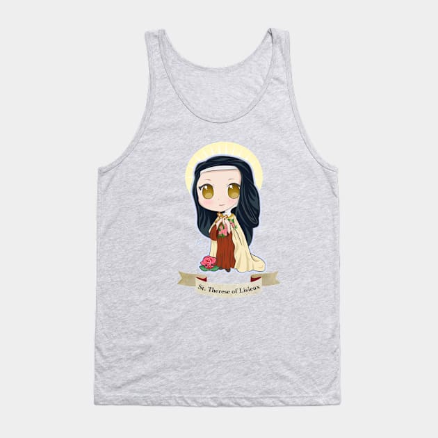 Chibi St. Therese of Lisieux Tank Top by Megasha